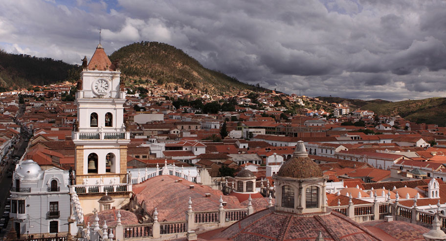 Sucre Plaza 25 de Mayo Bolivien historische Städte