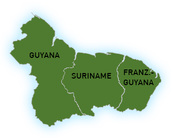 Guyana Landkarte 